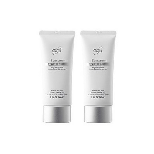   애터미 선크림 화이트 SPF50+ PA+++, 60ml, 2개