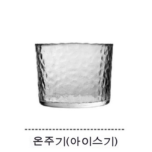 스노우드림 일본식 가정용 매실잔 대형 소주잔 막걸리잔 유리 컵, 클리어 핏_온주기