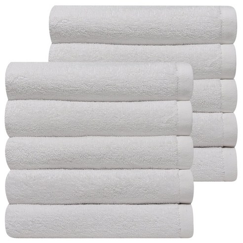 다주타올 데일리 호텔수건 30수 120g, 10개, 퓨어화이트