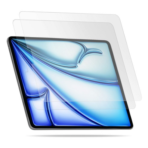 아이패드에어6필름 추천 상품케이맥스 풀점착 9H 고경도 프리미엄 태블릿 강화유리필름 (2매) 제품 사진