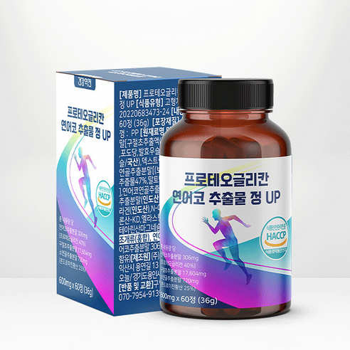 프로테오글리칸 연어코추출물 연어코연골 소연골 콘드로이친 관절 HACCP 인증, 1개, 60정