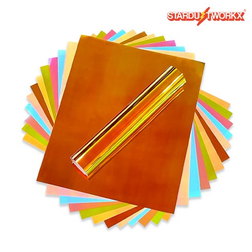 [OKㅣ강추] 스타더스트 카멜레온 시트지 12장 25cm x 30cm 낱장 실루엣카메오 크리컷 호환 토퍼시트지 유광 데칼시트지 [OKNOWㅣ추천상품]