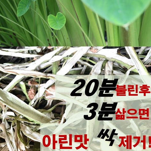 엔젤농장 유기농 국산 건토란대 말린토란줄기 [아린맛이 적어요], 1개, 200g