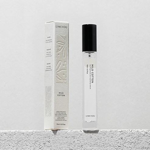라임유 마일드 코튼 오 드 퍼퓸 10ml 니치 향수 3개, 10ml, 3개