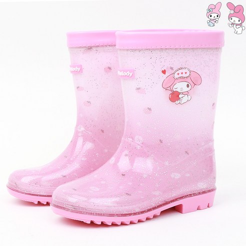 산리오 아동용 마이멜로디 트로피칼 PVC 장화 NBHKB10015 200, 200, 핑크, 핑크 섬네일