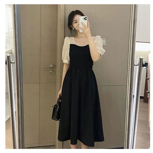 산후 수유복 원피스 프렌치 패치