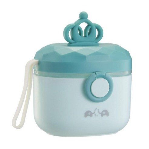 용 분유 디스펜서 과일 스낵 및 견과류 용기 5G 스푼, 그린 S, 13.5x10.5x14.3cm, PP TPE