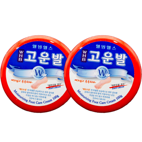 고운발 에뮤오일 크림 100g X2개 풋크림 발각질 굳은살 효과좋은 빨강통, 2개, 1개