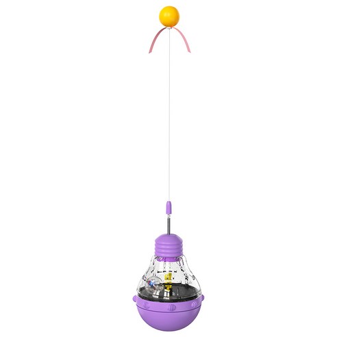 쿠펫츠 고양이 오뚝이 간식 장난감, 1개, Purple