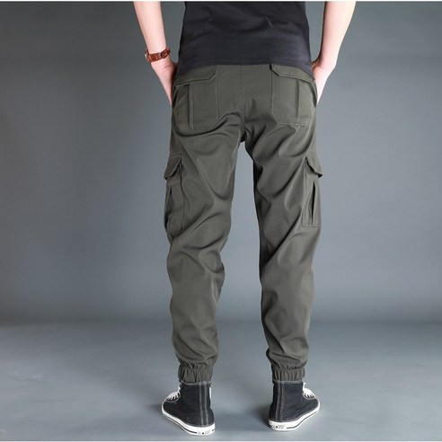 남자 조거팬츠 기모 카고바지 스판겨울바지