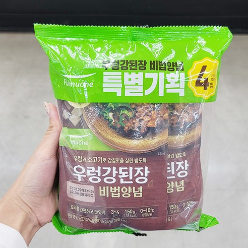 풀무원 우렁 강된장 150G X 4 x 1개, 150g, 1개 - 된장 | 쿠팡
