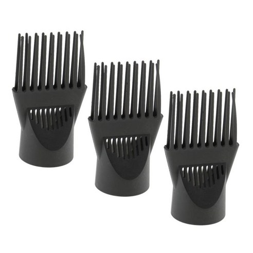 3pcs 전문 유니버설 디퓨저 헤어 드라이어, 4.9x2.6 인치, 블랙, 플라스틱
