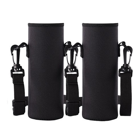 바시니아 크로스 텀블러 파우치 1+1 2개세트 500ml, 1개, 블랙 블랙