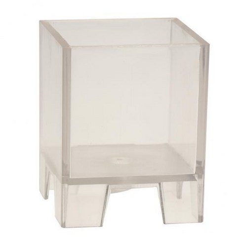 45x45x46mm DIY 촛불 만들기에 대 한 2xPlastic 사각 큐브 촛불 금형 비누 금형, 클리어, 플라스틱