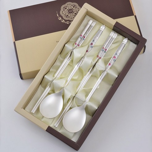 현진 모던 단아매화 은수저세트: 품격과 건강을 담은 감동적인 선물