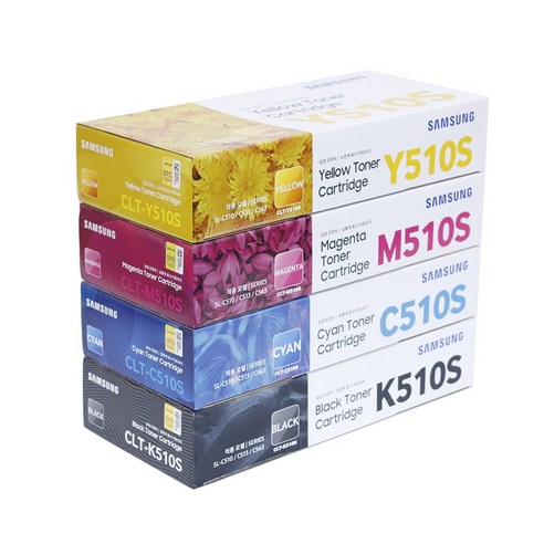 삼성 SL C510 정품토너 검정컬러 4색 1세트 검정 1500매/컬러 1000매 사용 가능 기종 C513W C513 C563W C563FW 리뷰후기