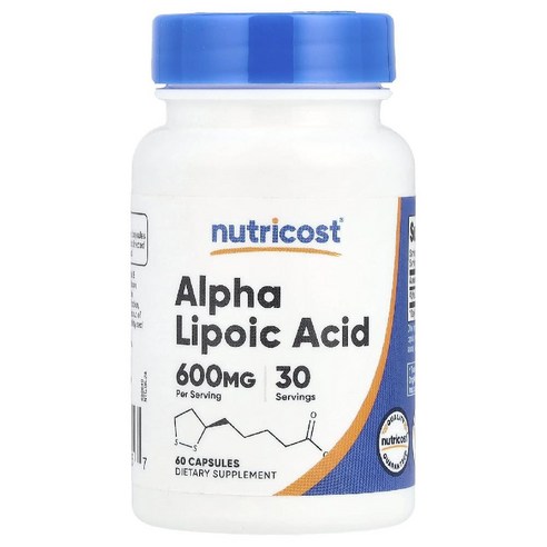 뉴트리코스트 비건 S R 알파리포산 600mg 60캡슐 ALA