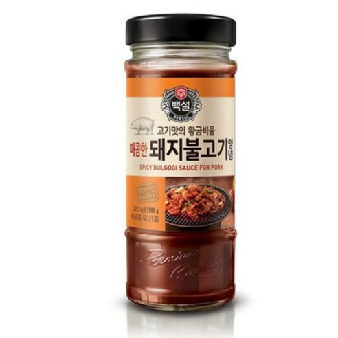 백설 매콤한 돼지 불고기 양념, 500g, 10개