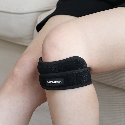 혁선생 무릎보호대 슬개골 아대 Knee H-05, Black, 1개 무릎수술보호대