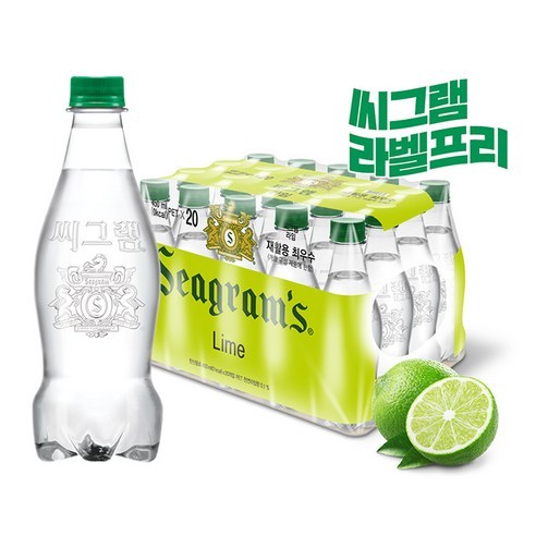 코카콜라[본사직영] 씨그램 무라벨 라임  펫 20입 리뷰후기