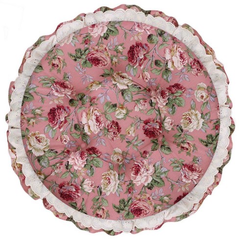 우아함과 편안함을 조화롭게 결합한 데코벨 플라워 원형 방석