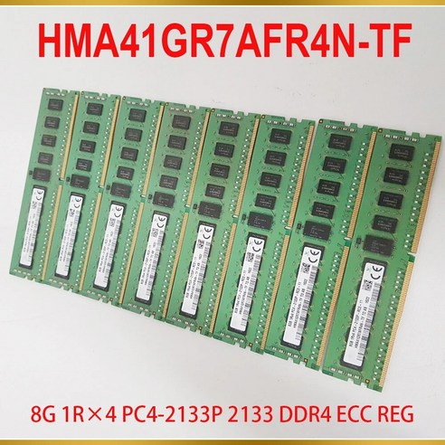 SK 하이닉스 RAM 8GB 8G 1R 4 PC4-2133P 2133 DDR4 ECC REG 메모리 HMA41GR7AFR4N-TF 1 개, [01] 8GB