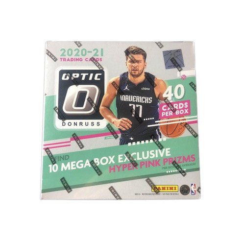 NBA 2020-21 Panini Donruss Optic Basketball Card Mega Box (Hyper Pink Prizms) [] 파니니 돈 라스 옵틱 농구 카드 메가 박스 (하이퍼