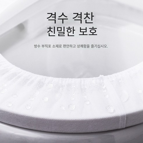 일회용 변기 개스킷 여행 부직포 화장실 커버, 일회용 화장실 매트 (부직포) 10