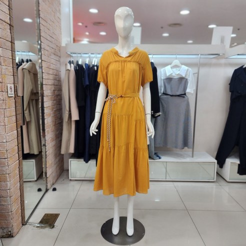 JJ 지고트 NC13 비대칭 패널 린넨 원피스 비대칭 패널 린넨 원피스 GL7M0OP92