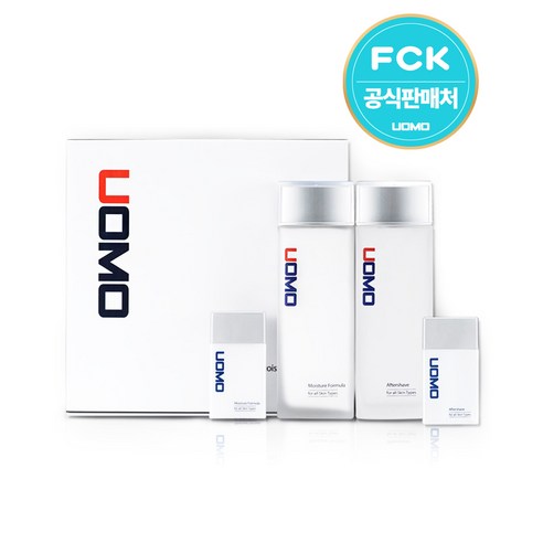 [UOMO] 워모 2종세트 남성화장품 150+150ml/ 애프터 쉐이브 모이스처 포물라, 1개