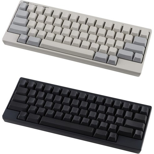 해피해킹 HHKB Professional HYBRID 키보드, 블랙, 화트, 무각인 영어 배열 화이트