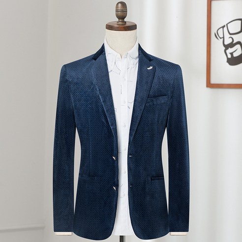 봄 가을 얇은 양복 남자 한판 트렌드 슬림한 청년 멋있다 비즈니스 캐주얼 체크 양복 코트