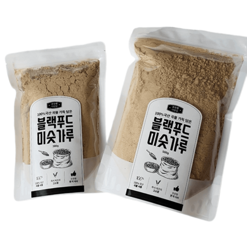 구수한사람들 흑임자 검은콩 미숫가루 바로 볶아 고소한 300g or 500g, 500g (대용량)