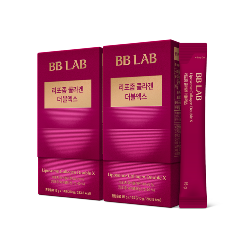 뉴트리원 비비랩 리포좀 콜라겐 더블엑스 흡수빠른 고함량, 2박스, 14회분