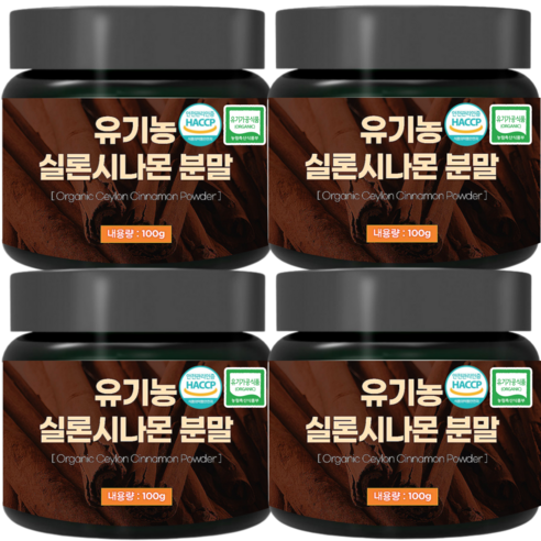 유기농 시나몬 계피가루 100g, 6개입 시나몬가루