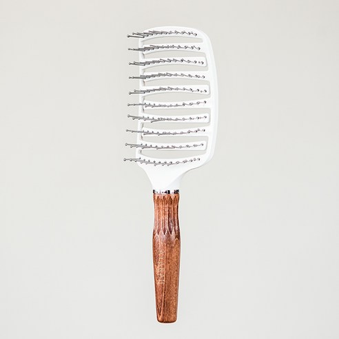 아타라 컨벡스 벤트 젖은머리 헤어브러쉬 AT-CVB, WHITE, 1개
