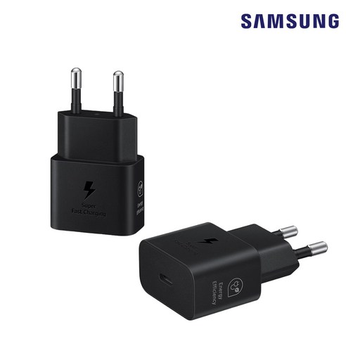 삼성정품 25 W PD 충전기 절전형 (케이블 미포함) EP-T2510N N 블랙, 1개