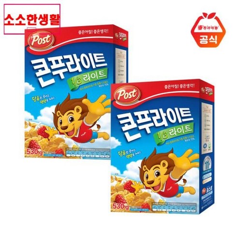 소소한생활 콘푸라이트 1/3라이트 530g, 2개