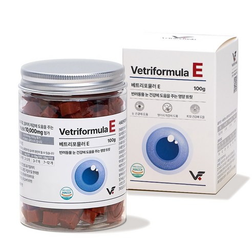 베트리포뮬러 반려동물 종합유산균영양제 관절 피부 면역 오메가3, 100g, 1개, E 눈영양제 루테인