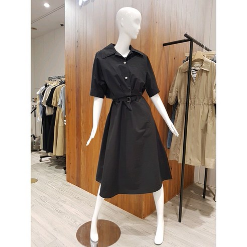 g-cut지컷 (7254337104) 레이어드 컬러 벨티드 원피스