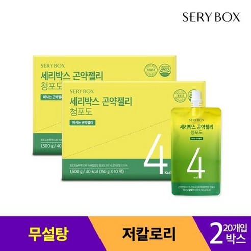 [세리박스] 곤약젤리 청포도맛 10개입, 1.5kg, 1개