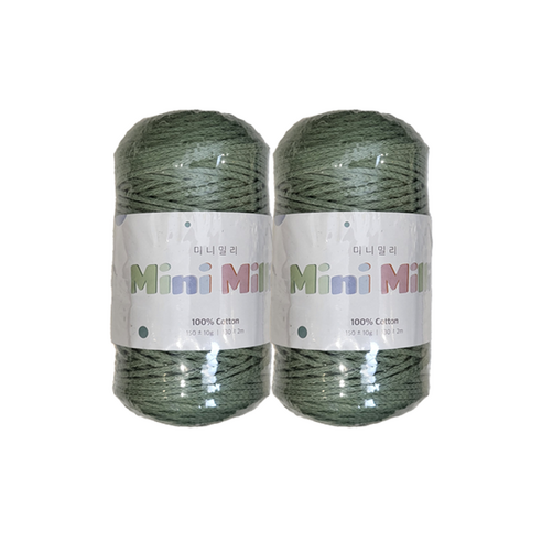 미니밀리실 버블 토트백 150g (총 300g), 2개, 716 더스티그린