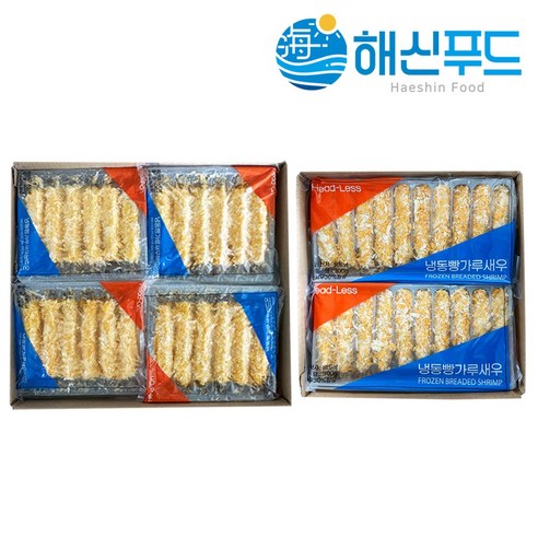 [업소용] 냉동 빵가루 새우 튀김 6kg