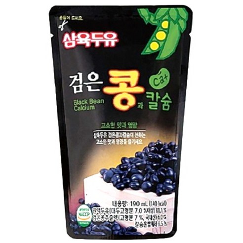 삼육두유 검은콩 칼슘 190ml 60팩, 60개