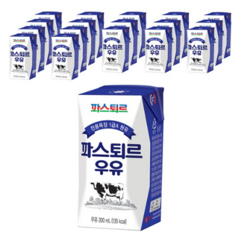 파스퇴르 전용목장 우유, 200ml, 108개