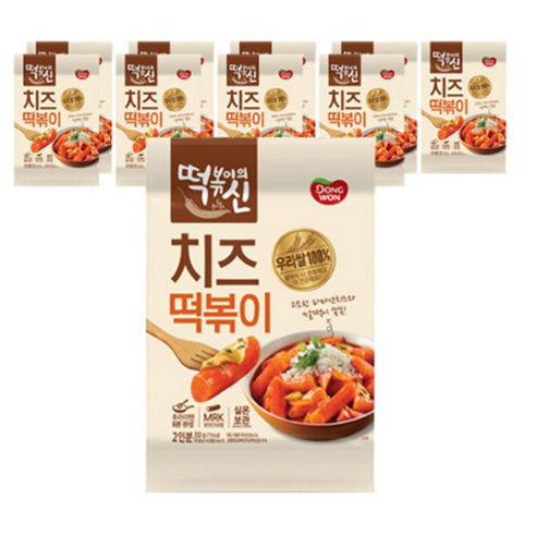 동원 떡볶이의신 치즈떡볶이, 332g, 40개