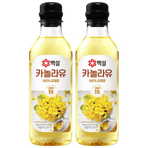 백설 카놀라유, 500ml, 10개