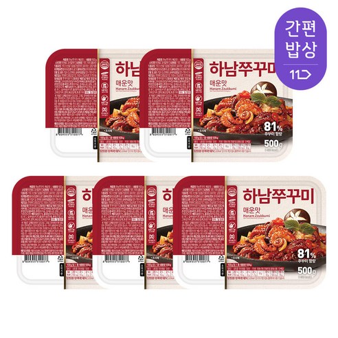 하남쭈꾸미 매운맛 500g 5개