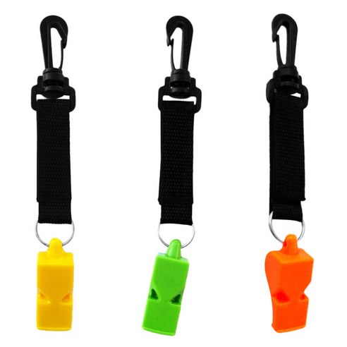 3pcs 안전 비상 다이빙 호루라기 녹색 노란색 주황색, 설명, 설명, 주황색, 녹색, 황색