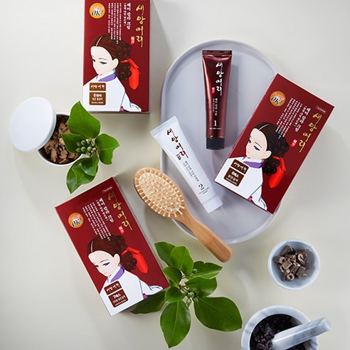 감쪽같은 새치 커버, 눈부신 윤기! 새앙머리 염색약으로 자신감을 되찾으세요.